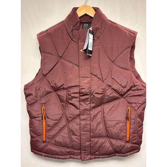 Oakley Hyland O-Puff Vest Men's Grenache Performance Fit Hydrofree Thinsulate